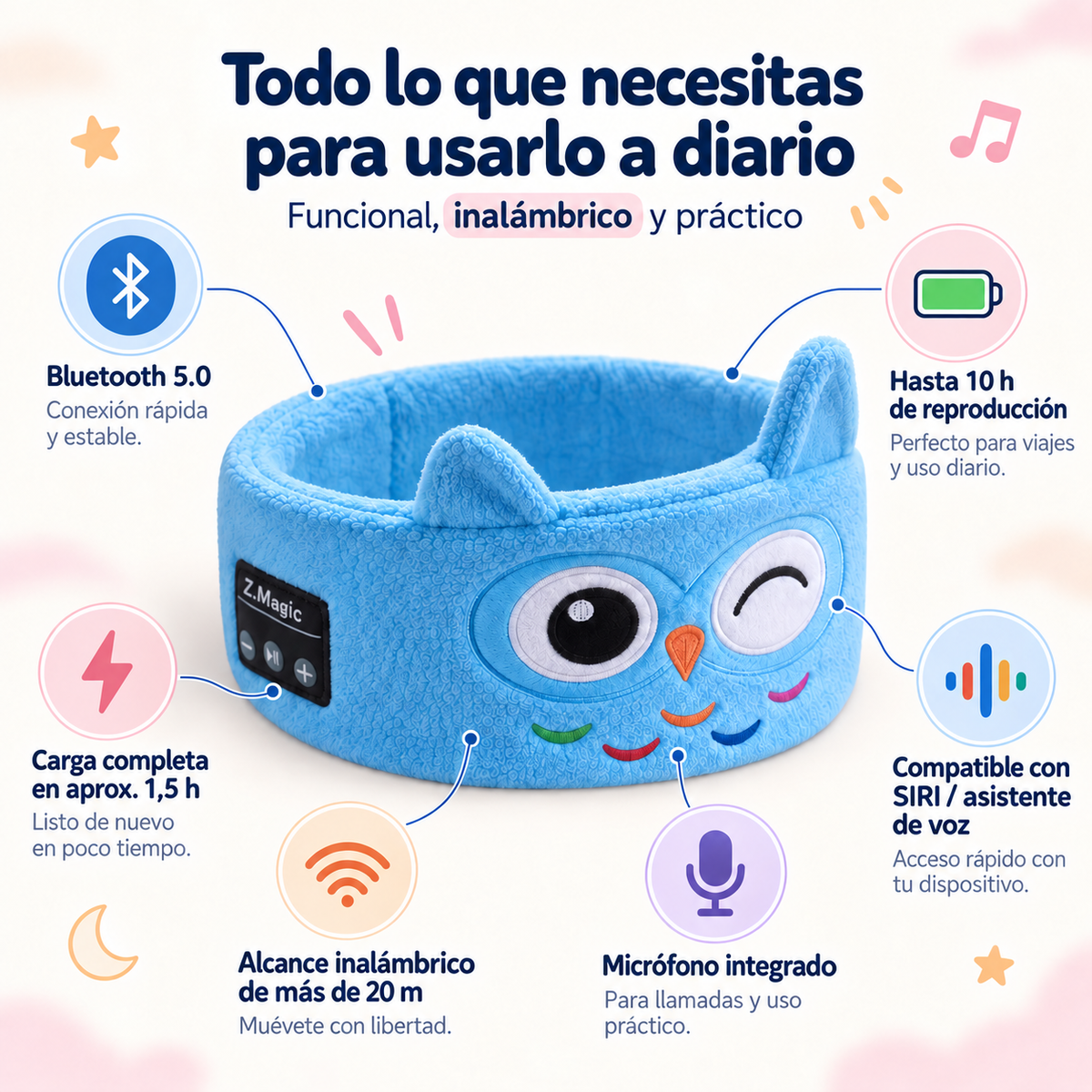 Auriculares Infantiles de Banda Suave